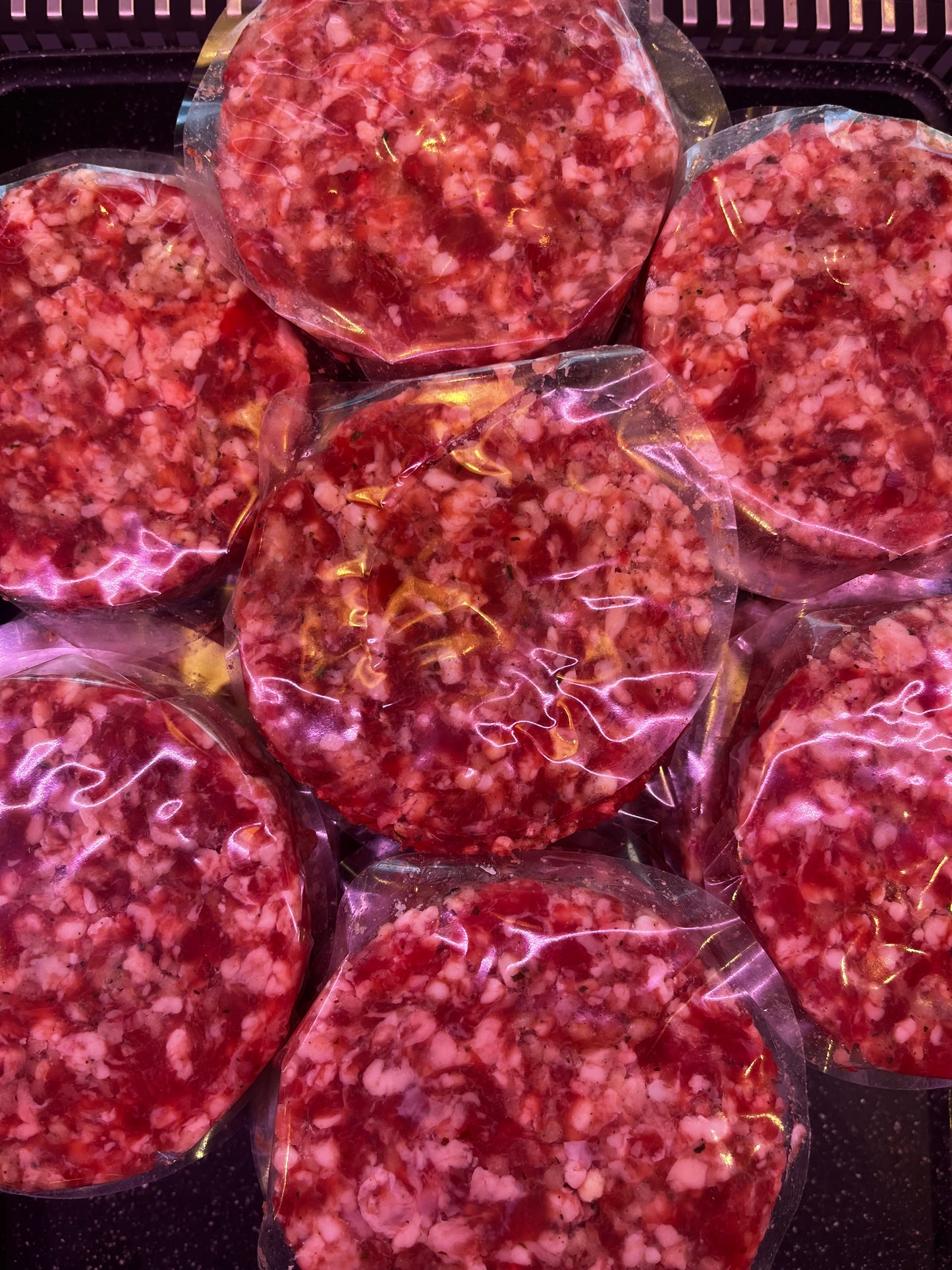 Minted lamb burgers