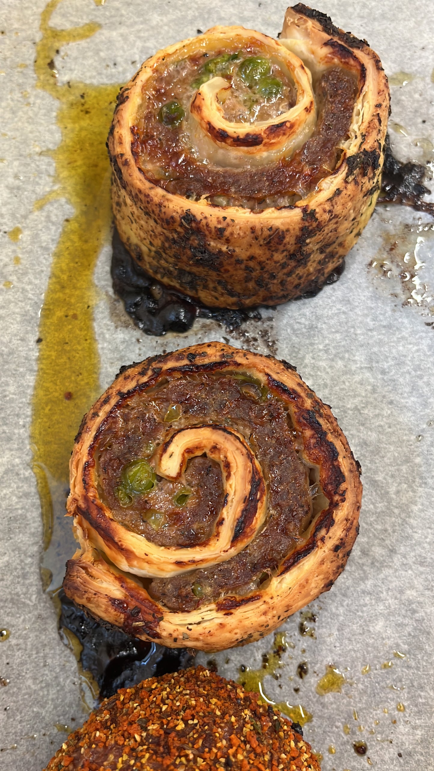 Mint & Pea Lamb Pinwheels